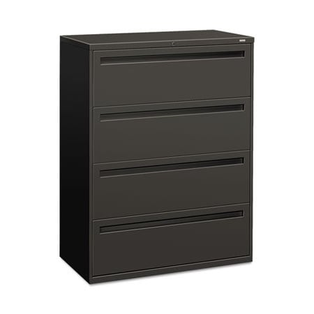 Hon HON, 700 SERIES FOUR-DRAWER LATERAL FILE, 42W X 18D X 52.5H, CHARCOAL 794LS